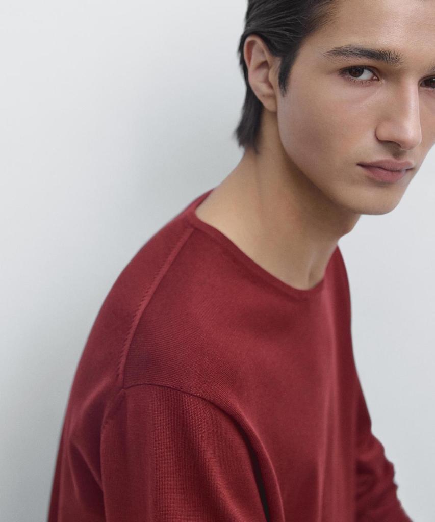 Masimodutti Cotton Round Neck Knit Sweater