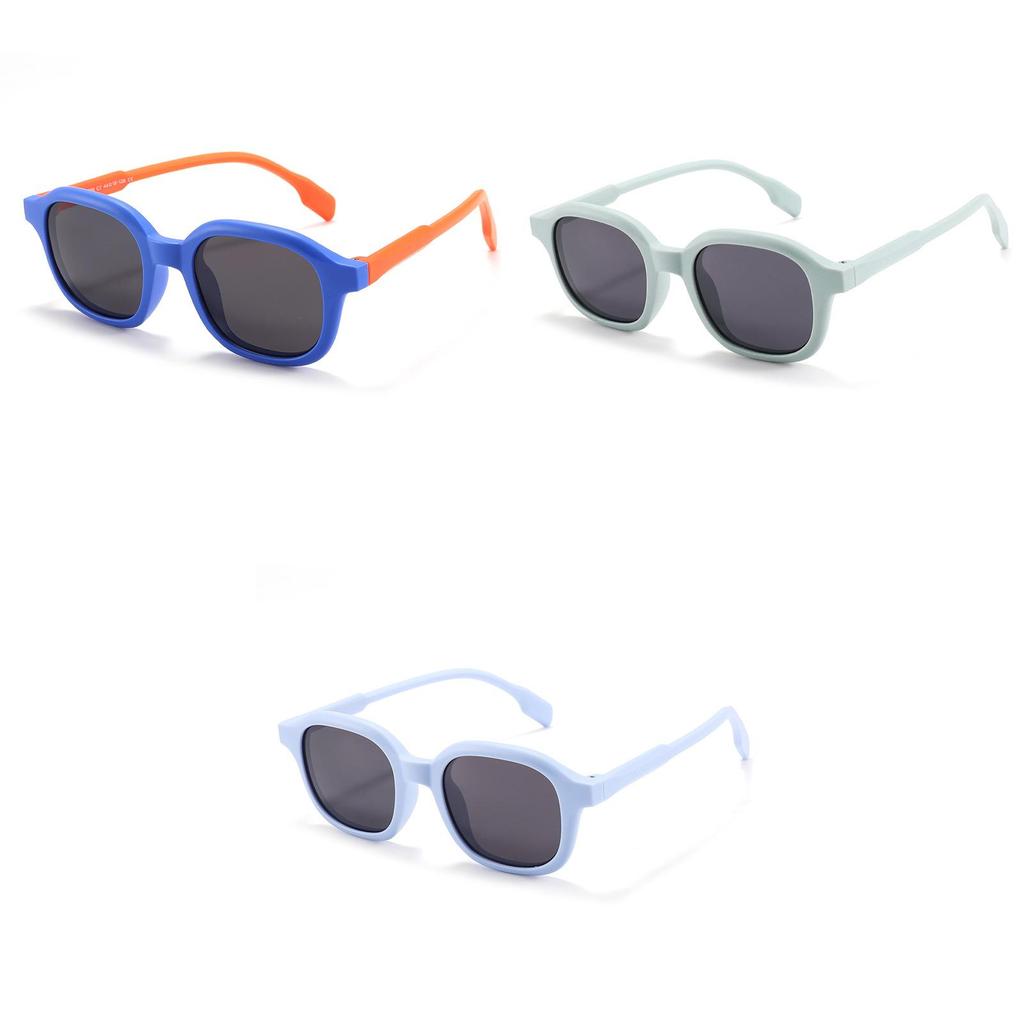 Children Trendy Oval Design Polarized Sunglasses Summer Outdoor Protection Uv
