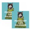 2026 Pissed-off Cats Wall Calendar Living Room Bedroom Hanging Decoration Grid Cats Color Inside Pages Monthly Planner