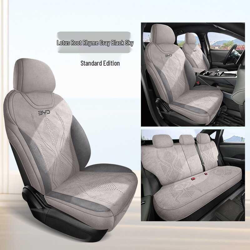 2025 Qin PLUS 2nd Gen Intelligent Suede Car Seat Cover, All-Season Universal Cushion Note Car Model Year