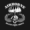 Death From Above. Airborne Skull Badge T-Shirt 100% Cotton O-Neck Summer Short Sleeve Casual Mens T-shirt Size S-3XL