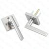 High Quality Waterproof Zinc Alloy Matt Black Handle Key Operated Interior Door Lever Lock for Privacy Bathroom