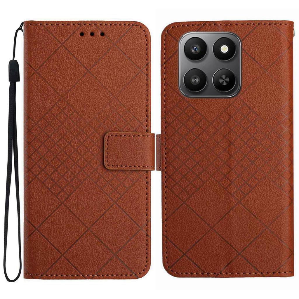 For Honor 400 Smart Case Wallet Imprint PU Leather Flip Folio Phone Cover