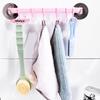 M-1pc Blue/White/Pink Suction Cup Type Hook 6 Rows For Kitchen Bathroom Corner Suspension Without Marks Plastics Hanger Hooks