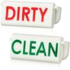 Magicfour Dishwasher Clean Dirty Sign, Adhesive Flip Sign for Dishwashers, Easy to Read for Kitchen Storage and Decoration Accessories (1 Pack)