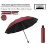 Customized Large Automatic Business Umbrella - Sun & Rain Dual-Use, Black Glue Sunshade, Anti-Rainstorm, Reinforced Windproof.