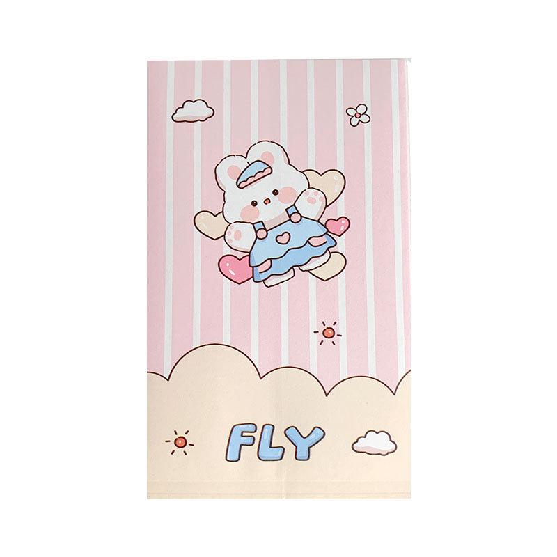 Christmas Bear Themed Laminated Paper Bag for Baking & Jewelry Storage