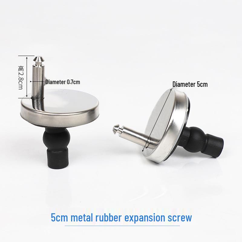 Universal Toilet Seat Screws and Fixing Nuts - Round Bottom-Mount Bolts
