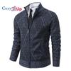 Cozy Up Pánska bunda jesenný a zimný trend pekný pánsky voľný voľný čas fleece sveter Univerzálny pletený sveter sveter na zips