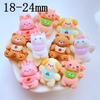 10Pcs New Cute Mini Cat, Dog And Bear Flat Back Resin Cabochons DIY Jewelry Craft Decoration Accessorie