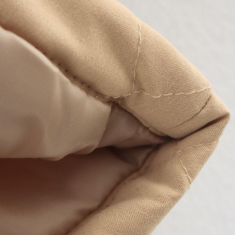 Kaslead New Women Clothes Western Style Fashion Simple 2-Color Comfortable and Versatile Cotton-Padded Coat Outerwear