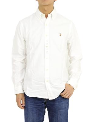 POLO RALPH LAUREN Klassikalise lõikega Oxford pikkade varrukatega ühevärviline meeste nööbitav särk, Värv, 0103652-M-WHITE(MULTI) [Kasutatud]