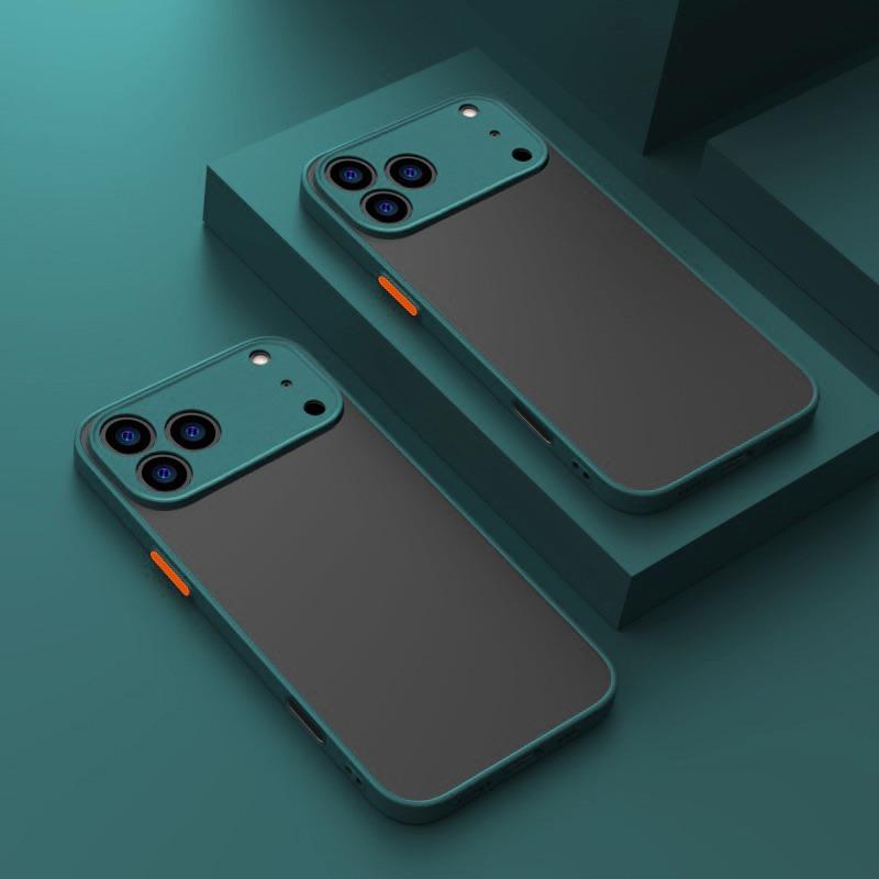 For For Iphone 17 16 Pro Max Case Armor Shockproof Matte Phone Cases For For Iphone17 16 1 14 13 12 Por Max Plus 17Pro Air Clear Cover