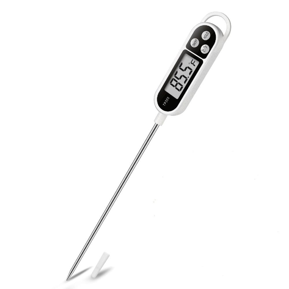 

Stainless Steel Long Probe Probe Food Thermometer TP300 Food Probe Digital Food Thermometer BBQ белый