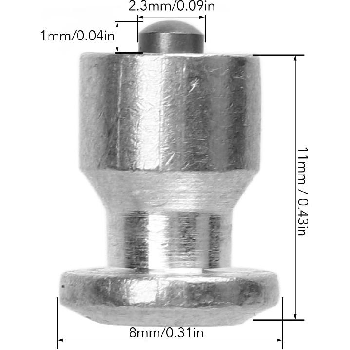 100 PCS 11mm Anti Slip Snow Screw Stud, Carbide Screw Tire Studs Wheel Tyre for Car Truck Boot Vehicle Car