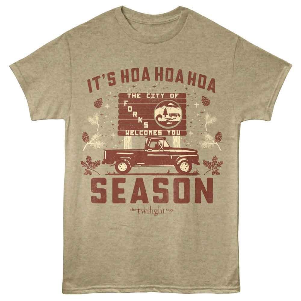 Twilight - Hoa Season Heather Adult Unisex Short Sleeve T-Shirt - Khaki Heather M
