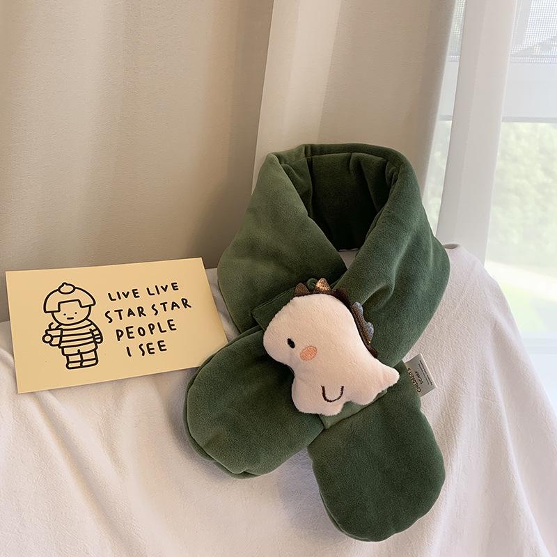 

Мультяшный хлопковый детский шарф: Осенне-зимний шарф-манишка для детей 70-9 cm