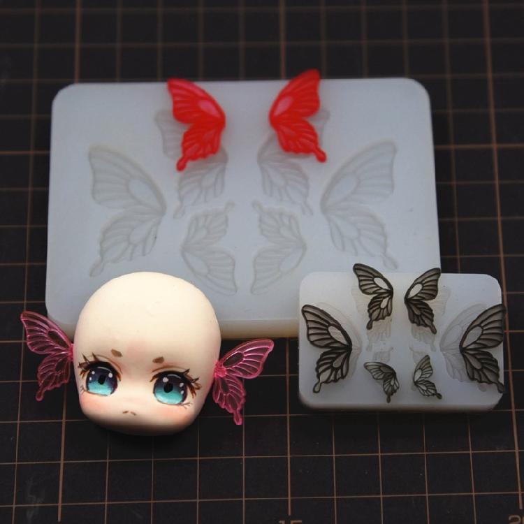 Flexible Silicone Mold Customized Butterfly Crafts Mould Jewelry Making Tool