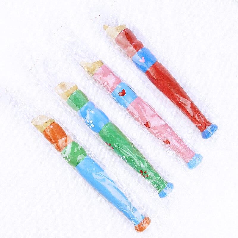 1PC Colorful Wooden Trumpet Buglet Hooter Bugle Toy Musical Instrument for Children Baby Learning Education Toys Kids