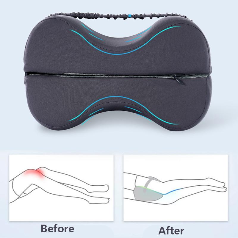 1 Leg & Knee Support Pillow with Straps Pregnant Women's Pillows Medium Anti Slip Falling Pillow Hardness Pillow Detachable Pillow Solid Color Pillow