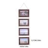 Wall Hanging Picture Frames Collage with 4Opening Casual Styles Engineered Wood Frames 4×6inch Photo Wall Mount Only