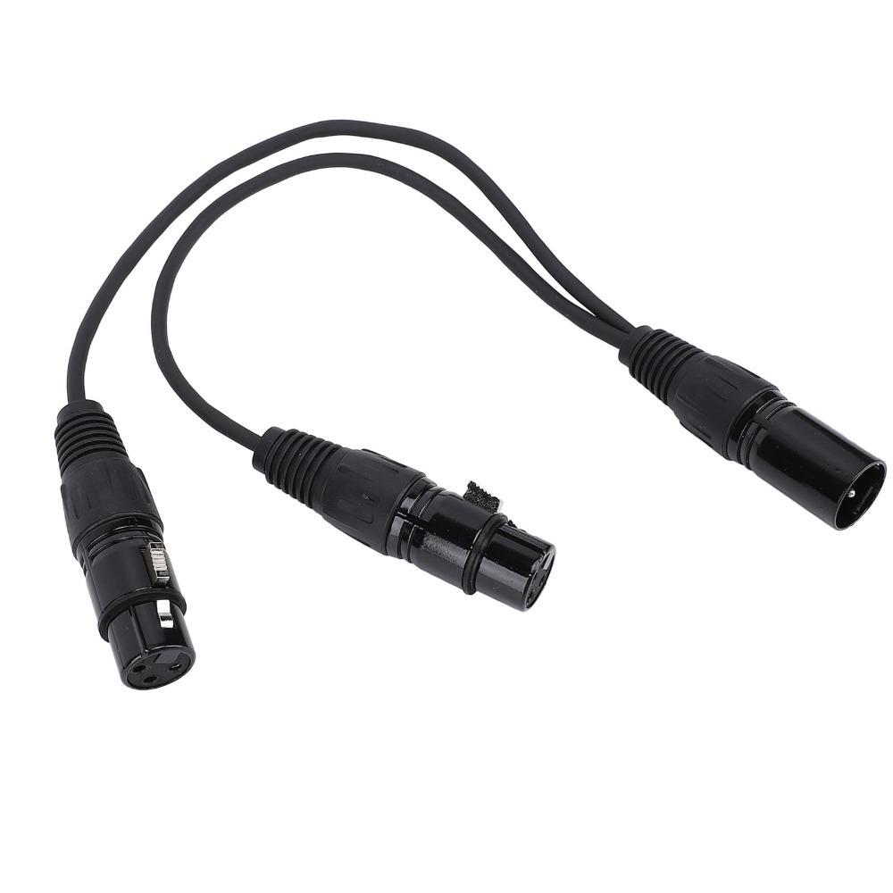 30cm / 11.8in 3 Pin Balanced Adapter Cord Plug and Play Microphone Splitter Cable  Recording Studio