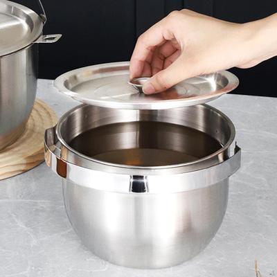 Camping Pot Cooking Stockpot Accessories Multipurpose with Handle and Lid Portable for Kitchen