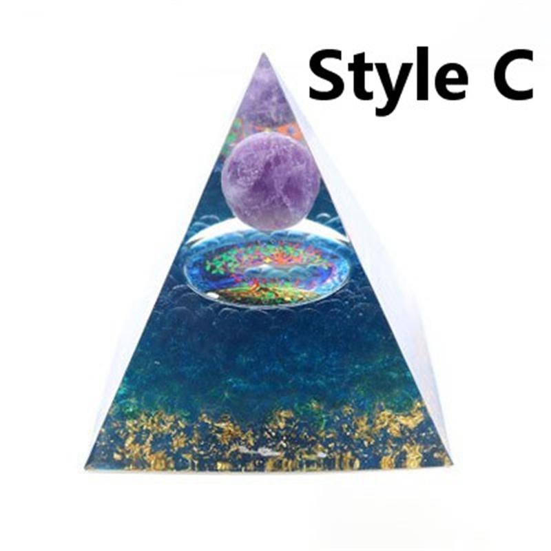 Přírodní krystalový kámen Orgon Energy Healing Pyramid Reiki Chakra Multiplikátor