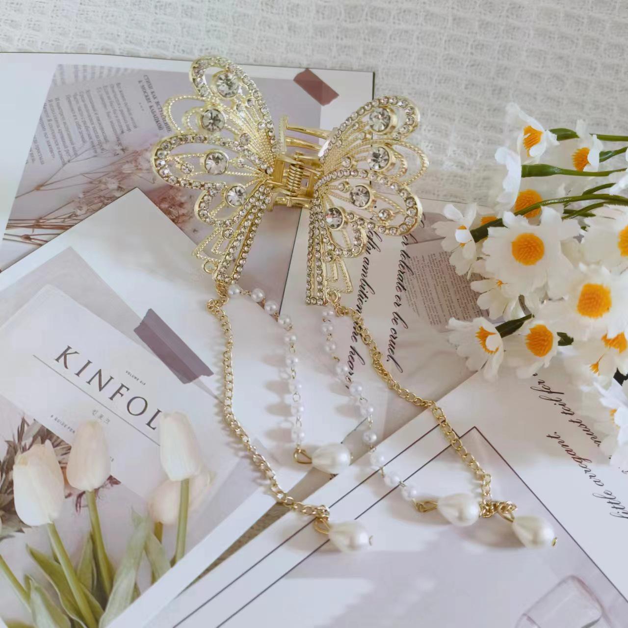 

Винтажная заколка для волос в виде уха из кошачьего глаза - элегантная высококачественная заколка в виде акулы в китайском стиле