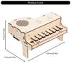 Educational Wooden Electronic Piano Model Hands on Assembly Music Toy For Teens Science Experiment Learning Activity
