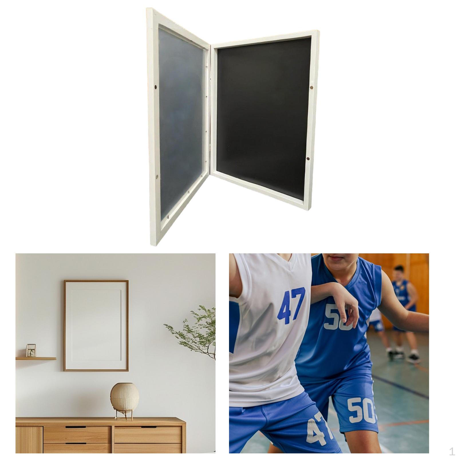 

Jersey Frame Display Case Shadow Box Wooden Sport Shirt Organizer Protection for Football 13inchx13inch_White