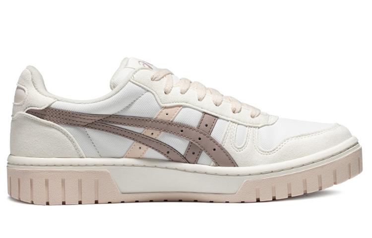 Asics Court Mz Retro Casual Skateboarding Shoes Unisex Beige Brown 1203A127-106