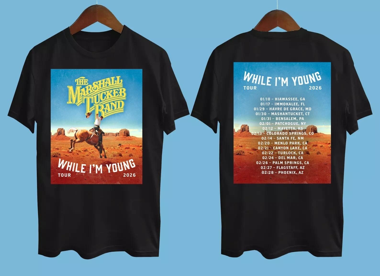 New The Marshall Tucker Band While I m Young Tour 2026 T-shirt M