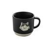Retro Rough Earthenware Mugs Hand Painted Kitten Ceramic Cups  Office Coffee Cups Household Water Cups As Souvenirs