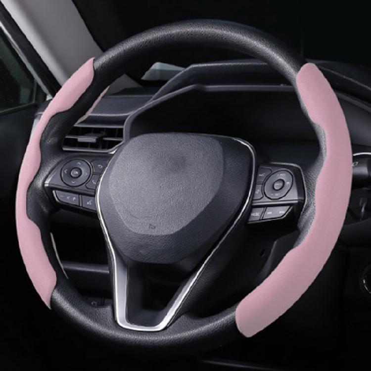 Suede Leather Car Steering Wheel Cover Wear-resistant Winter Warm Anti-skidding