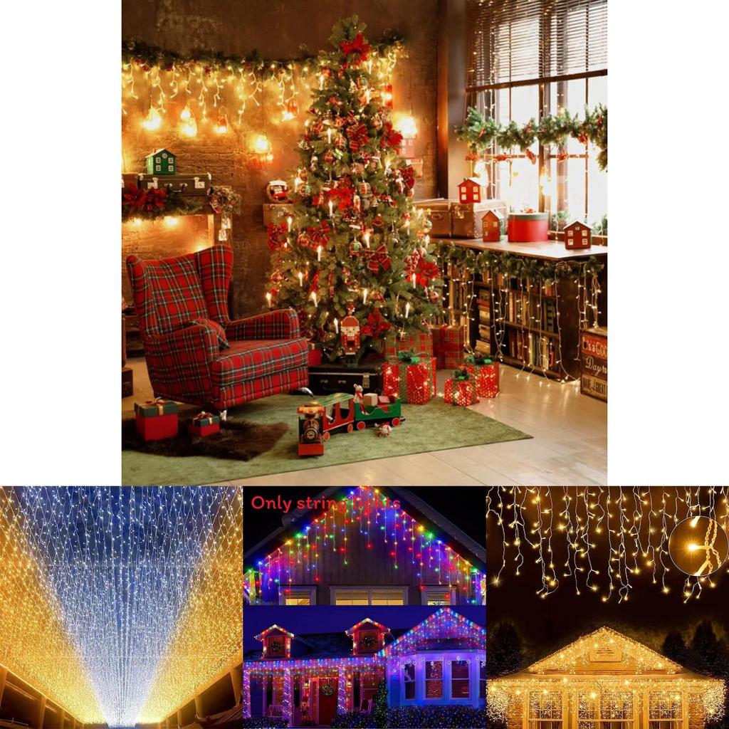 Gipskraut-Stil Solar-Lichterkette mit blinkenden Sternen für Weihnachts- und Hochzeitsdekoration