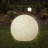 Lámpara de jardín de bola de plata 50cm 330369