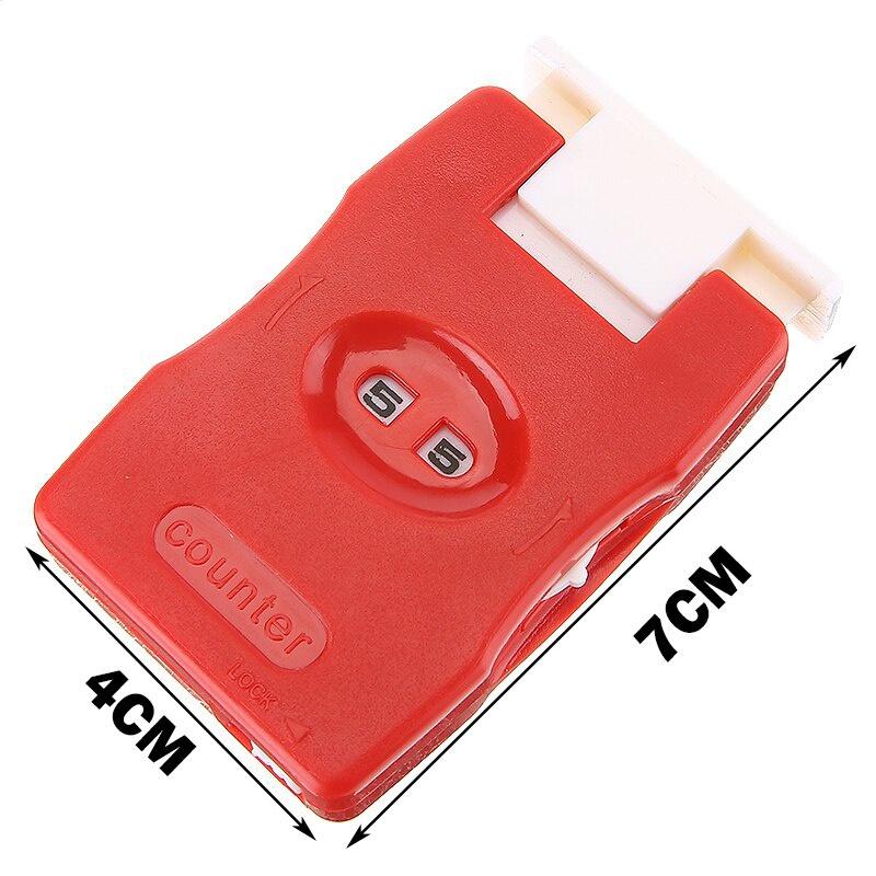 4x7cm Manual Counter Knitting Stitch Row Knitted Loops Recording Red Plastic Knitting Row Counter Handmade Sweater Accessorries