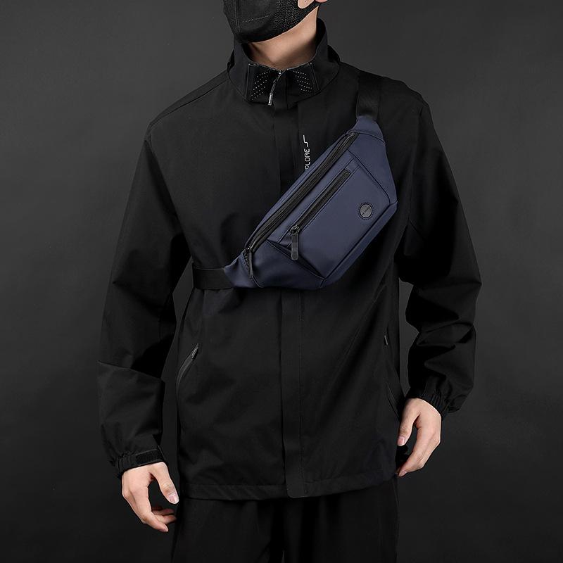 Men's Hiking Chest Bag Waterproof Outdoor Sports Sling Bag Multi-functional Travel Shoulder Bag Portable Waist Pack