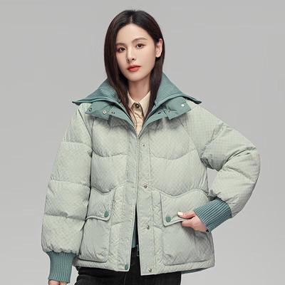 2024 Women's Stand Collar Down Puffer Jacket YE2B621722H