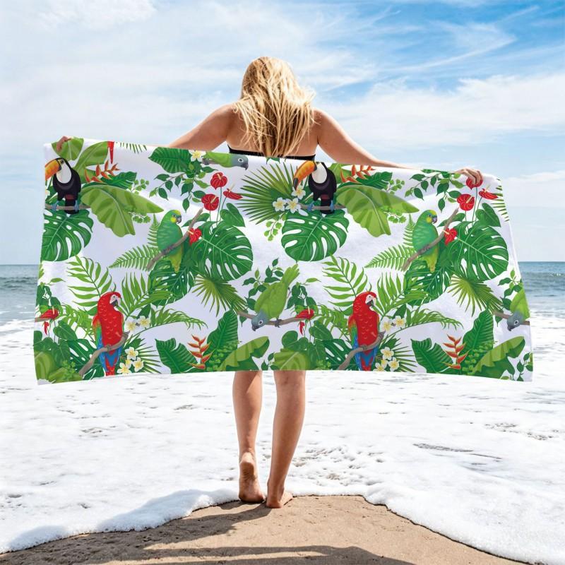 Ultra Absorbent Microfiber Beach Towel With Sea Turtle Print Quick Dry Large Size 70x140cm Pool Vacation Travel