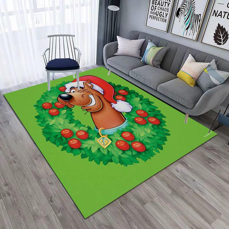 Halloween Cartoon Comedy Adventure Movie Scooby-Doo Carpet Is Suitable for Living Room and Bedroom Doormats Office Balcony Decorative Carpet V2