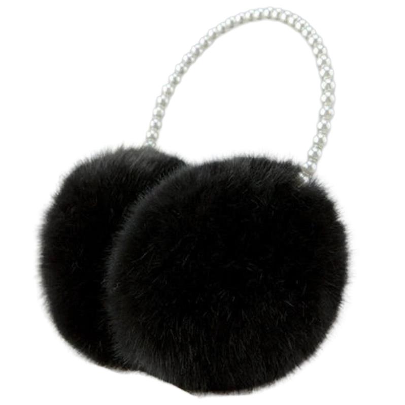 Plush Fur Ear Muffs for Women Winter Warm Fleece Ear Warmers Soft Plush Cold Weather Ear Protectors