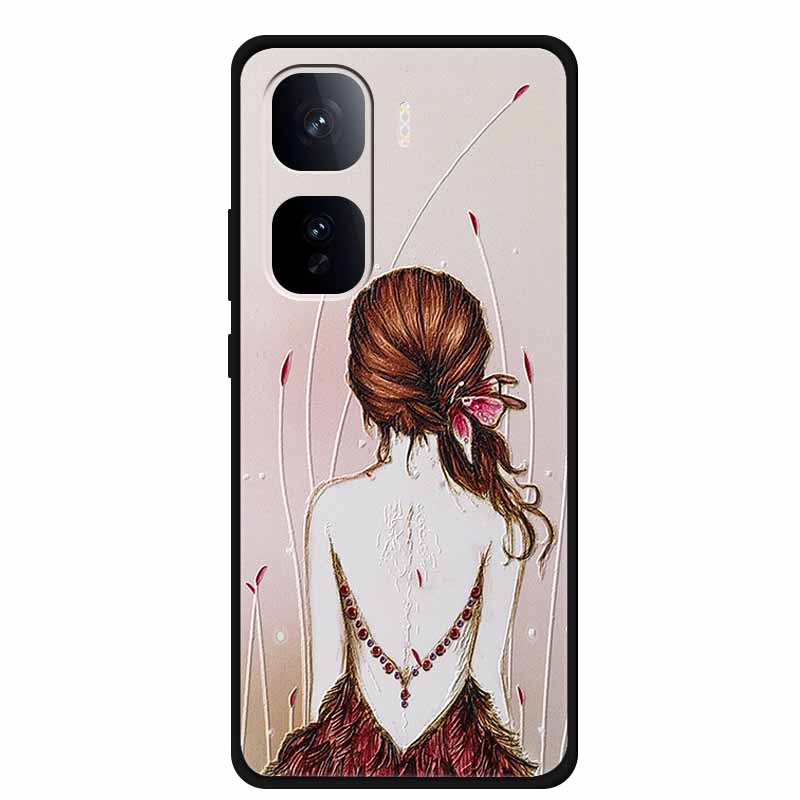 For iQOO Neo 10 Phone Case 3D Relief Emboss Flower Cover for Vivo iQOO Neo 10 Pro plus Silicone Soft Protective Cases Neo10 Pro+