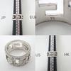 Pre-owned GUCCI SV925 Arabesque Square G Wide Ring, Size 12.5, J56-4