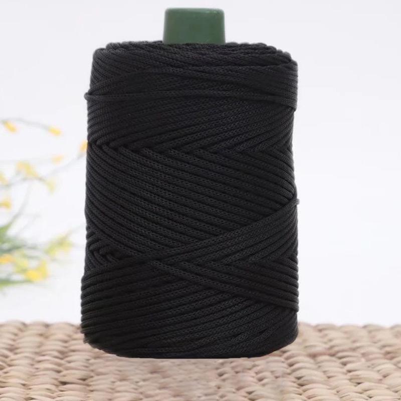 Summer Crochet Yarn Ice Rope 3mm Thread for Hand Knitting Bag Sun Hats Shoes Woven DIY Hook Cushion Silk Medium Thick about 200m