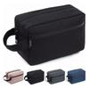 Men's Durable Large-Capacity Travel Canvas Wash Bag with Zipper