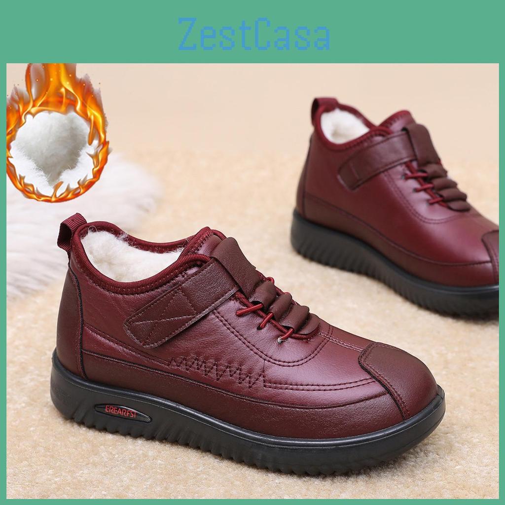 Warm Snow Womens Winter Boots Lightweight Ankle Booties With Faux Fur Lined Casual Nonslip Waterproof Fleece Lined Short Boots Shoes For Female