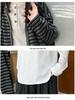 Mädchen 2025 Gestreiftes Cardigan-Set - Herbst/Frühling Koreanischer Stil 3-teiliges Outfit