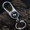 Men's Titanium Alloy Key Chain Pendant with Stainless Steel Ring